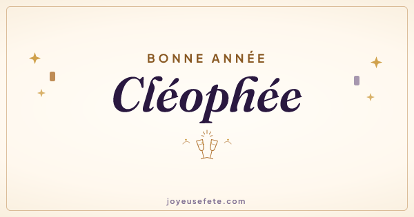 Image « Bonne année Cléophée » au format large
