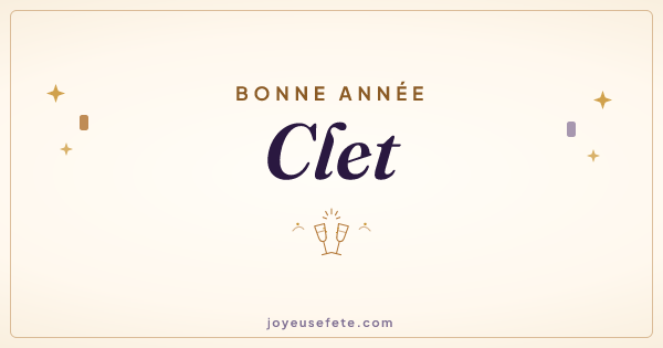 Image « Bonne année Clet » au format large