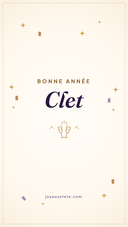 Image « Bonne année Clet » au format story