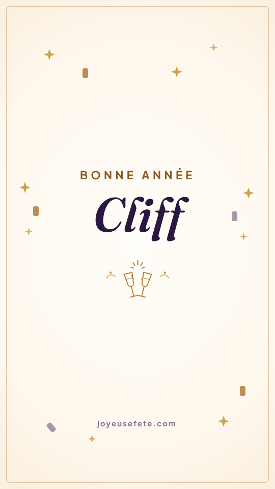 Image « Bonne année Cliff » au format story