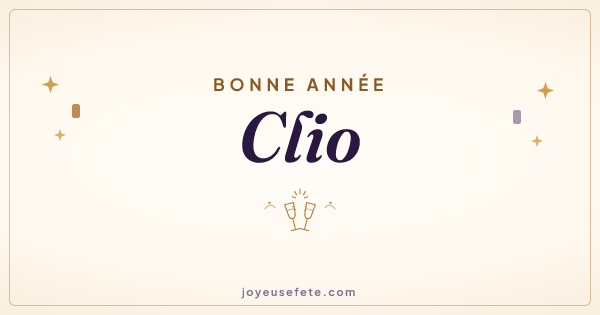 Image « Bonne année Clio » au format large