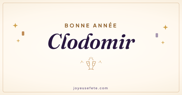 Image « Bonne année Clodomir » au format large