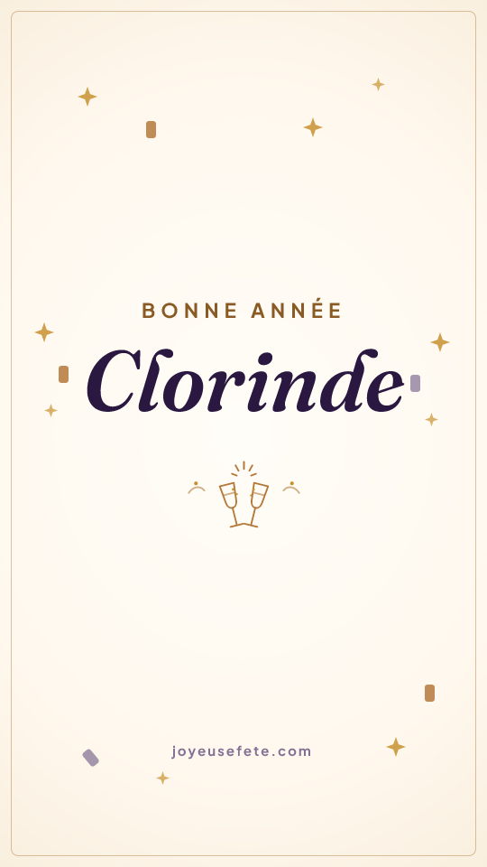 Image « Bonne année Clorinde » au format story