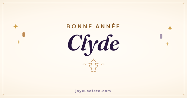 Image « Bonne année Clyde » au format large