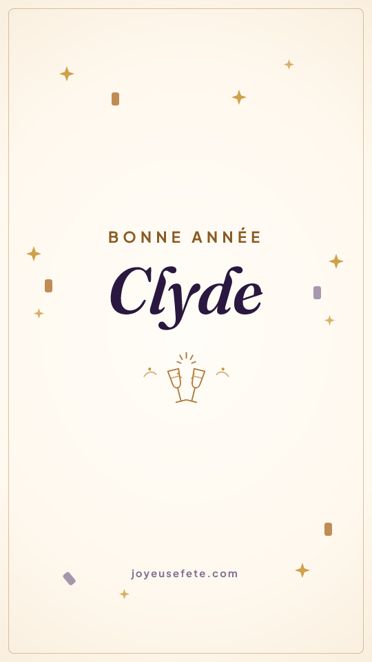 Image « Bonne année Clyde » au format story