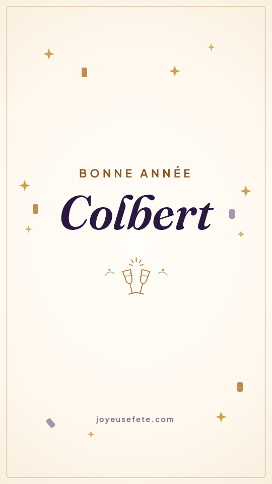 Image « Bonne année Colbert » au format story