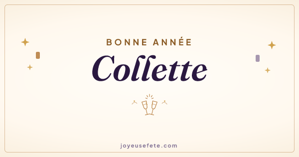 Image « Bonne année Collette » au format large