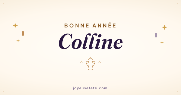 Image « Bonne année Colline » au format large