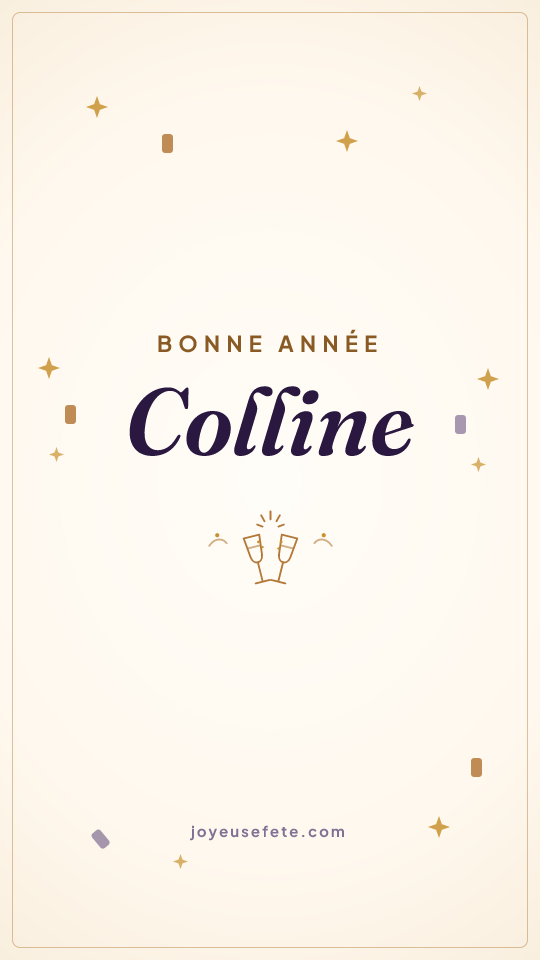 Image « Bonne année Colline » au format story