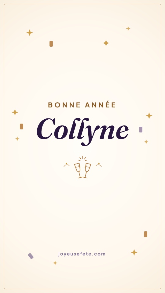 Image « Bonne année Collyne » au format story