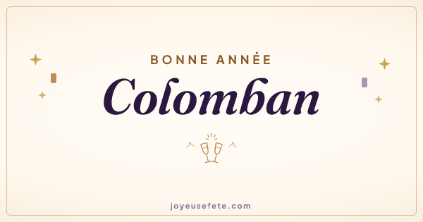 Image « Bonne année Colomban » au format large