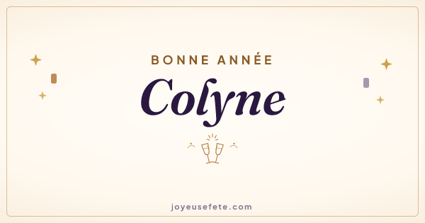 Image « Bonne année Colyne » au format large
