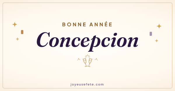 Image « Bonne année Concepcion » au format large