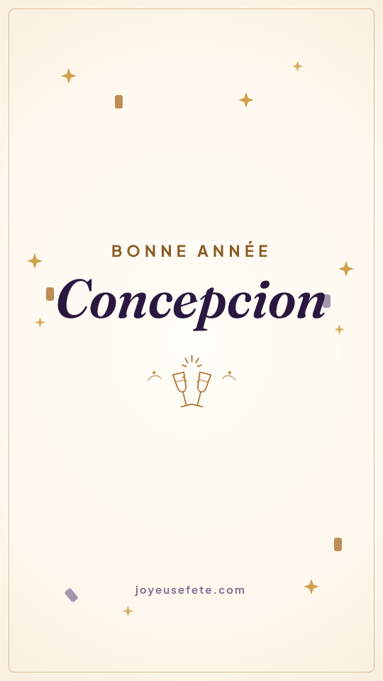 Image « Bonne année Concepcion » au format story