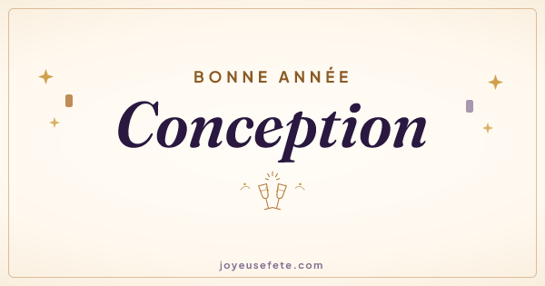 Image « Bonne année Conception » au format large