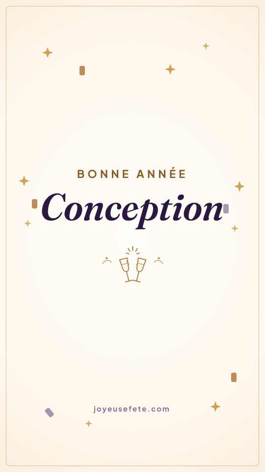 Image « Bonne année Conception » au format story