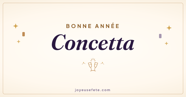 Image « Bonne année Concetta » au format large