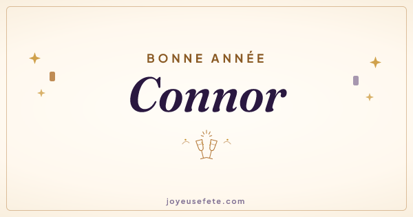 Image « Bonne année Connor » au format large