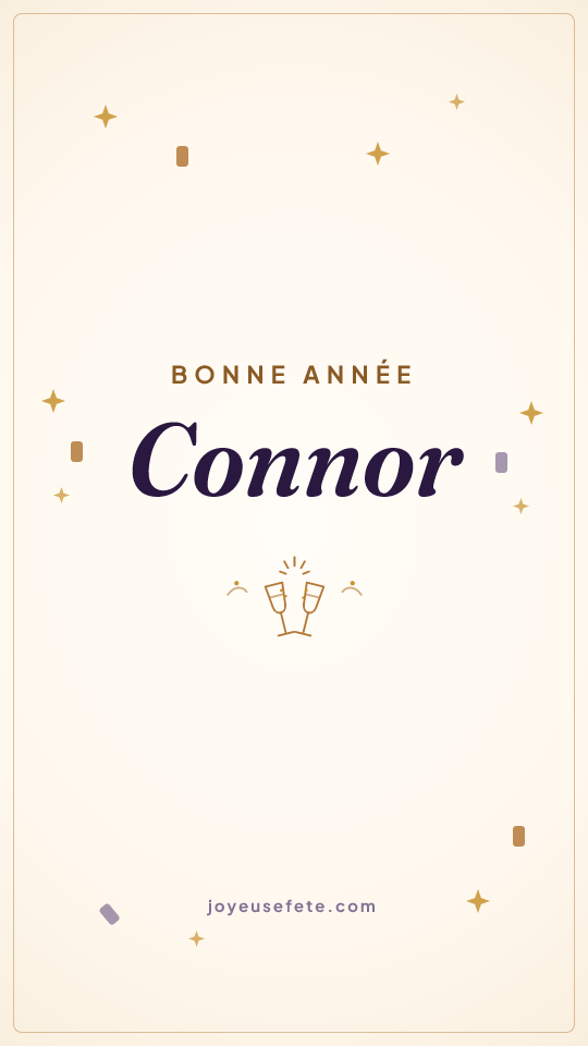 Image « Bonne année Connor » au format story