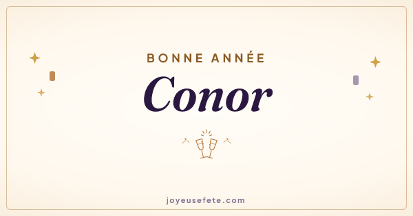 Image « Bonne année Conor » au format large