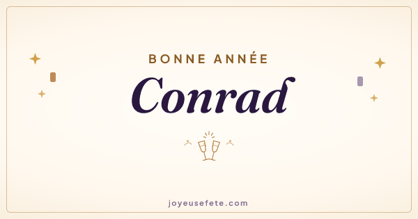 Image « Bonne année Conrad » au format large