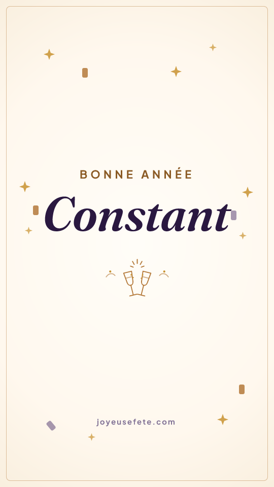 Image « Bonne année Constant » au format story