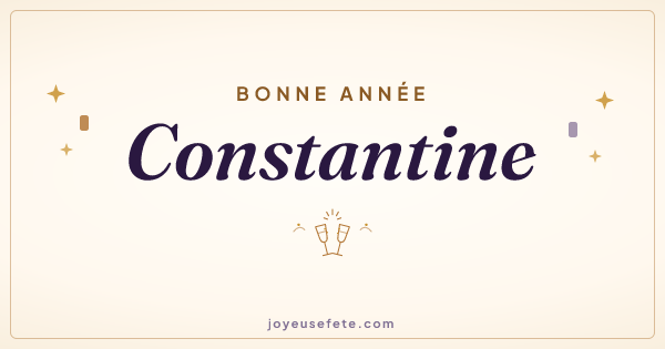 Image « Bonne année Constantine » au format large