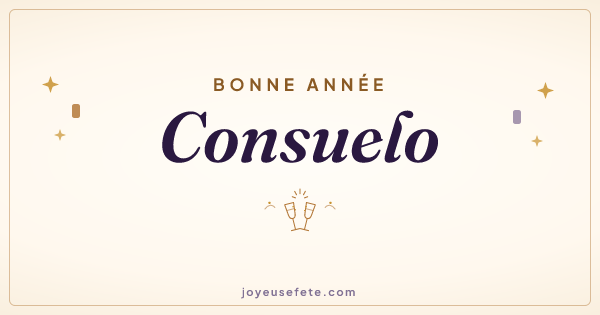Image « Bonne année Consuelo » au format large
