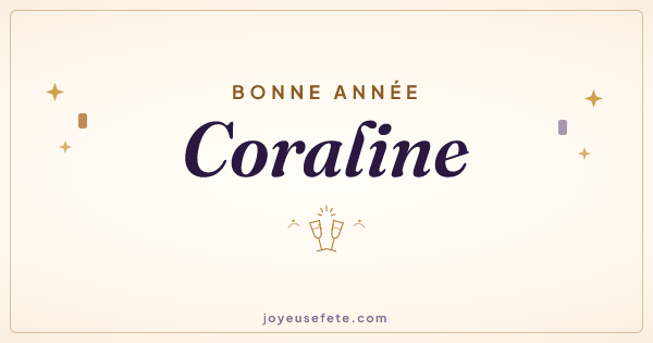 Image « Bonne année Coraline » au format large