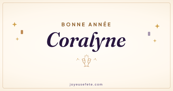 Image « Bonne année Coralyne » au format large