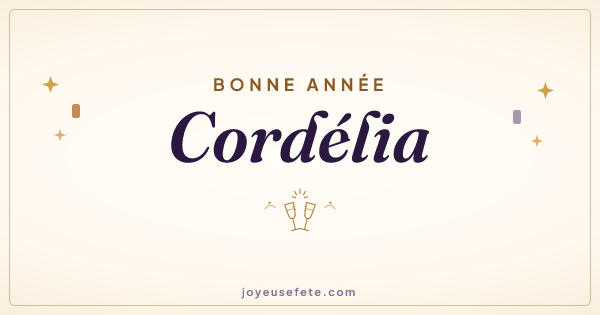 Image « Bonne année Cordélia » au format large