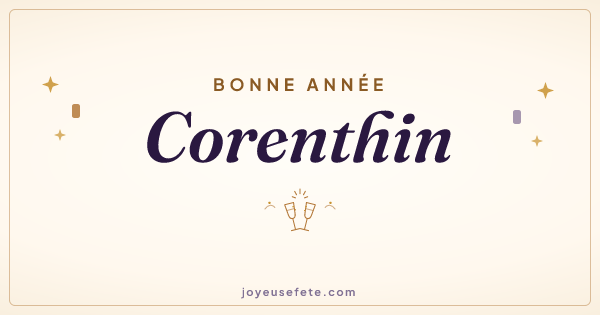Image « Bonne année Corenthin » au format large