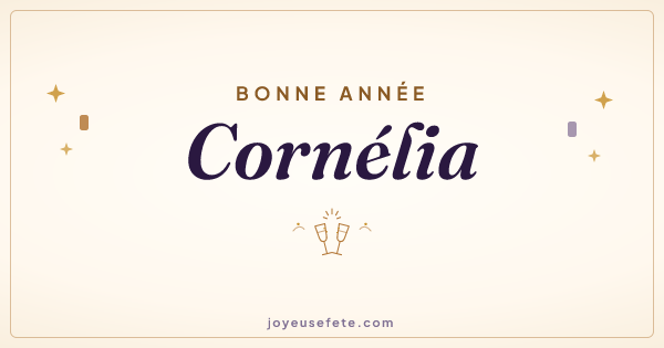 Image « Bonne année Cornélia » au format large