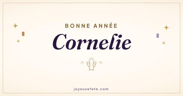 Image « Bonne année Cornelie » au format large