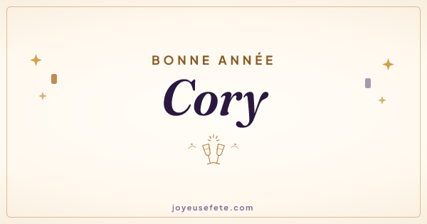 Image « Bonne année Cory » au format large