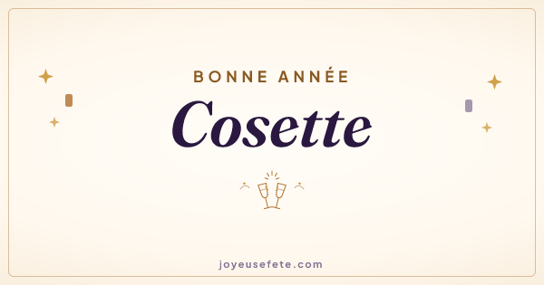 Image « Bonne année Cosette » au format large