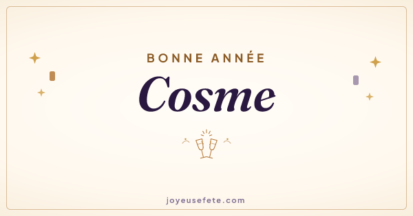 Image « Bonne année Cosme » au format large