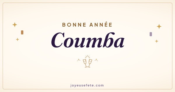 Image « Bonne année Coumba » au format large