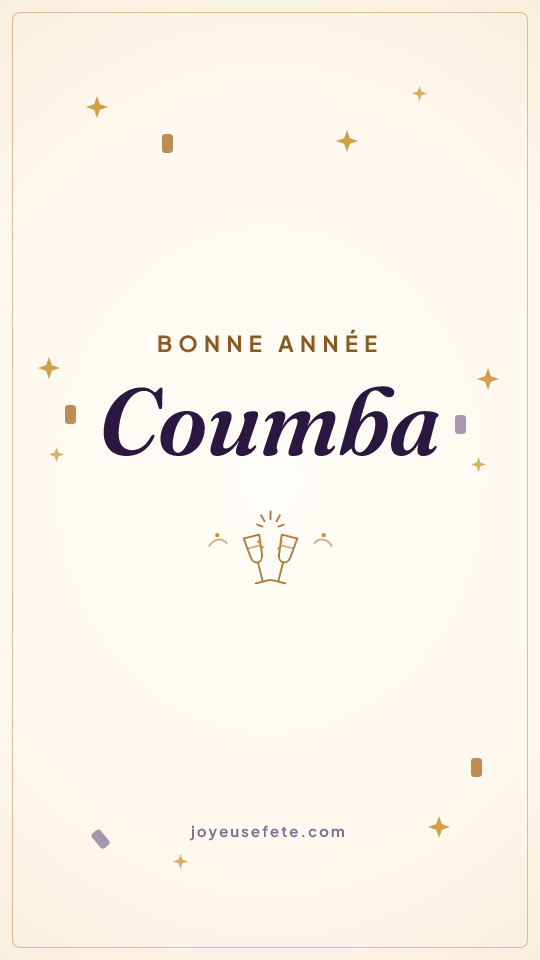 Image « Bonne année Coumba » au format story
