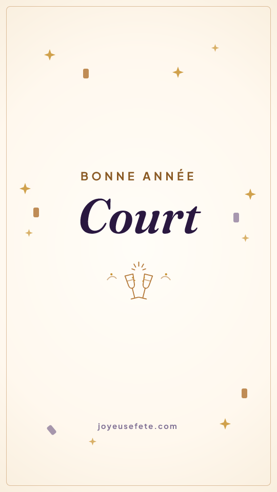 Image « Bonne année Court » au format story