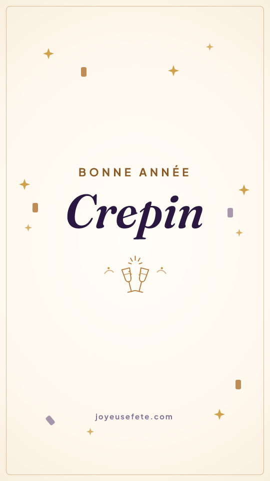 Image « Bonne année Crepin » au format story