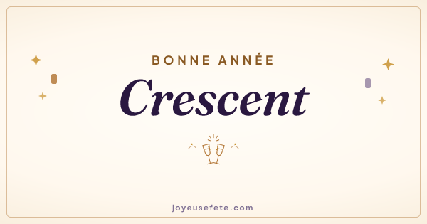Image « Bonne année Crescent » au format large