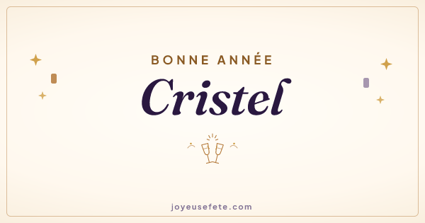 Image « Bonne année Cristel » au format large