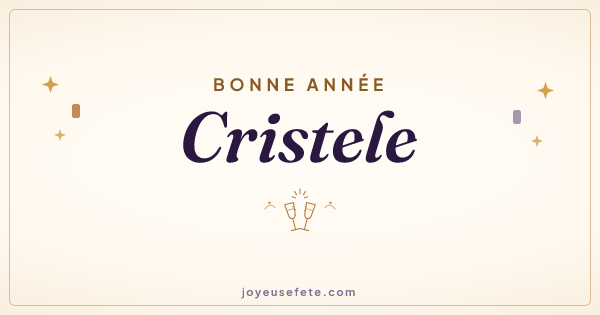 Image « Bonne année Cristele » au format large