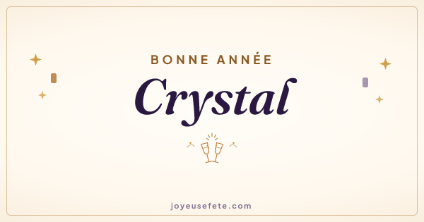 Image « Bonne année Crystal » au format large
