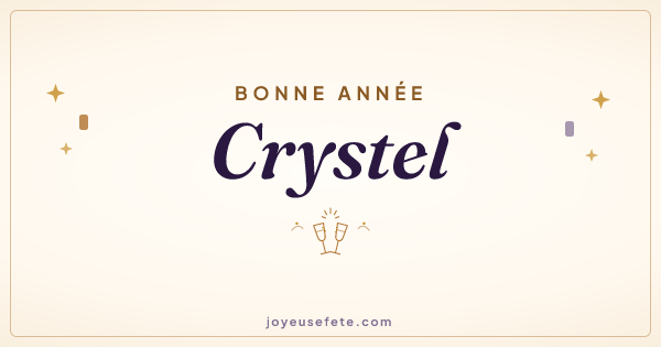 Image « Bonne année Crystel » au format large