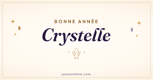 Image « Bonne année Crystelle » au format large