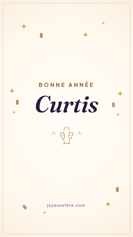 Image « Bonne année Curtis » au format story