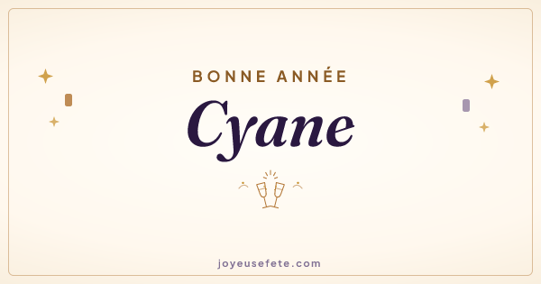 Image « Bonne année Cyane » au format large