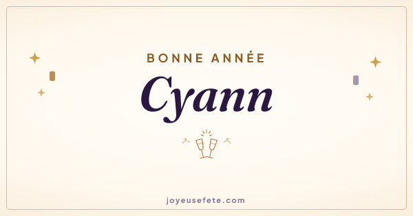 Image « Bonne année Cyann » au format large